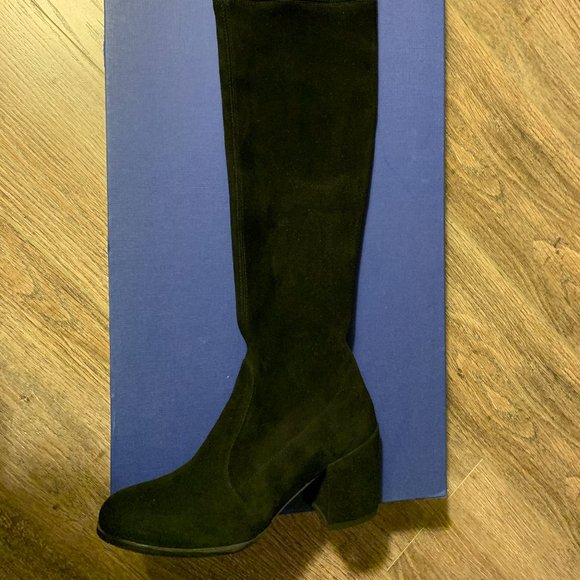 Brand NEW Stuart Weitzman Thigh High Black Boots (Suede) - Picture 3 of 11